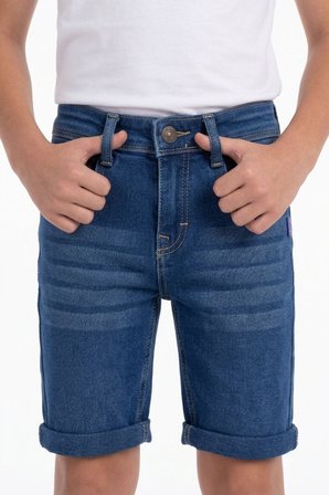 Erkek Çocuk  Likralı Kot Şort PNT6011