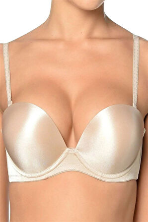 Cindy Kadın Full Push-up 2 Beden Büyüten Sütyen 2'li Paket