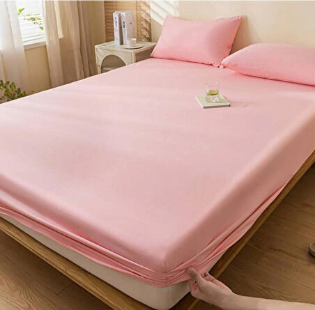 TOTEM Ranforce Pamuklu Yastık Kılıflı Lastikli Çarşaf Takımı 180 x 200 Battal Boy