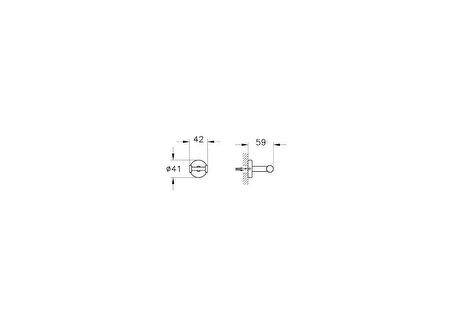 VitrA Base 200 A44102 İkili Askı, Krom