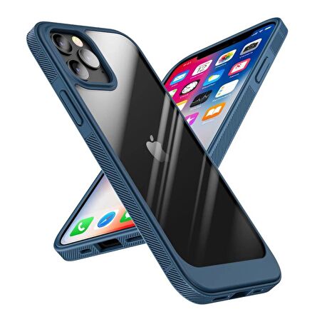 Smcase iPhone 13 Pro Kılıf Hybrid Bumper Shockproof Silikon