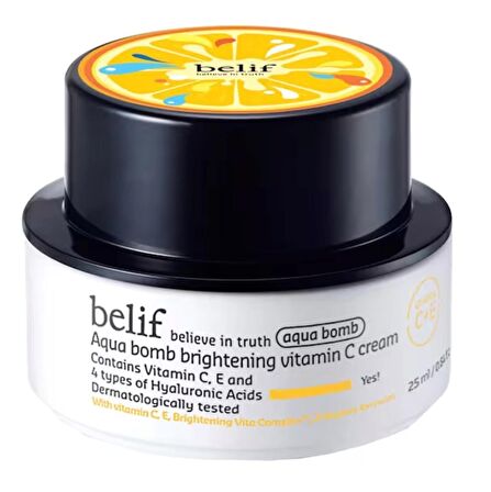 Belif Aqua Bomb Aydınlatıcı Vitamin C Krem - Yüz Kremi Seyahat Boyu 25 ML 