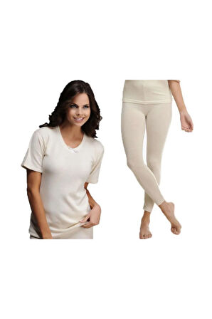 %100 Yün Erkek - Kadın Aile Pakedi, Kadın Yün Içlik Takım, Erkek Alt Üst Yün Takım