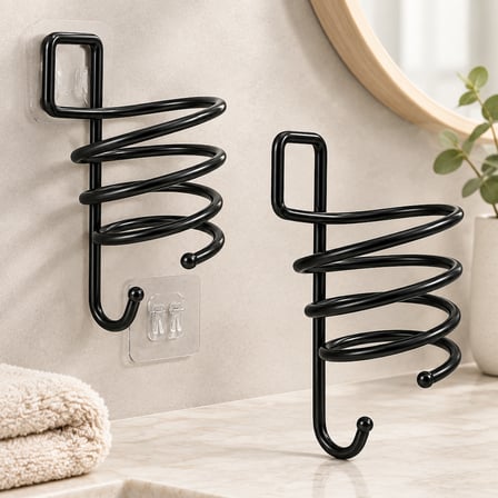 Siyah Metal Fön Makine Askısı