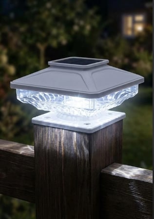 4 Adet Beyaz Ledli Solar Güneş Enerjili Karanlık Sensörlü Bahçe Aydınlatma Lambası Su Geçirmez Slr-0139