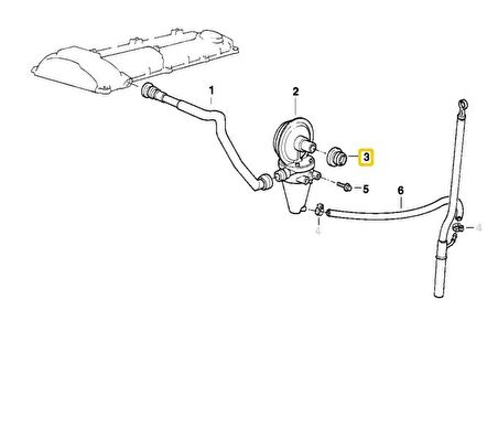BMW M50 M52 M60 MOTOR SİKLON VALF VE DEBİMETRE CONTASI 1733217