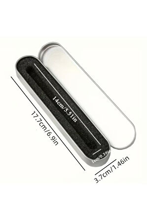 Metal Süngerli Kalem Kutusu, 14 cm (sadece Boş kutu gönderilir)