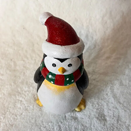 Uretti - Funda 1603 - El Yapımı Penguen Biblo ve Ahşap Supla Pano Dekoratif Set