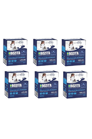 Bozita Ren Geyikli Tahılsız Köpek Yaş Maması 370 Gr. X 6 Adet