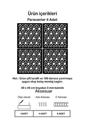 3D Küpler Lazer Kesim Paravan, Ahşap Seperatör, Panel Levha Seti Dekorasyon Ahşap Oda Bölücü Desen