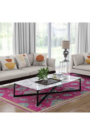 Kaymaz Taban Yıkanabilir Halı – Mutfak, Salon, Yatak Odası için Modern Dijital Baskı Halı (SLNHALI38