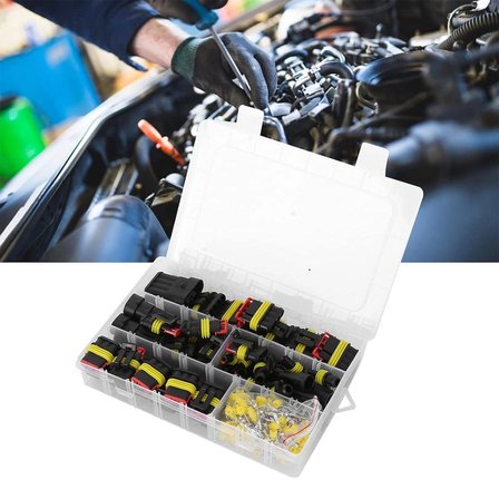352 Parça Konnektör Set Kutulu 1-2-3-4 Pin Su Geçirmez Otomotiv Konnektör Seti