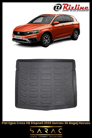 Rizline Fiat Egea Cross HB 2022 Model Stepneli 3D Bagaj Havuzu