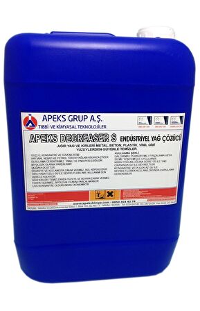 APEKS DEGREASER S Konsantre Su Bazlı Yağ Temizleyici - 10 Kg