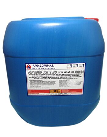 APEKS KT 100 Hassas Tekstil Ürünleri İçin Özel Yağ ve Leke Sökücü - 30 Kg