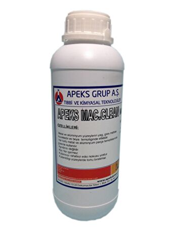 Apeks Mac. Clean Makina, Merdane Temizleme Alkolü - 1 Kg