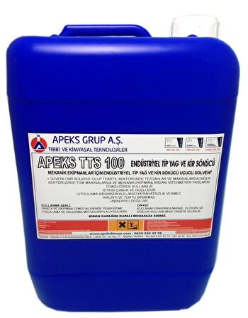 APEKS TTS 100 Hassas Mekanik Ekipman İçin Yağ ve Kir Sökücü - 5 Kg