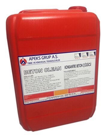 BETON CLEAN Konsantre Beton ve Zemin Temizleyici - 10 Kg