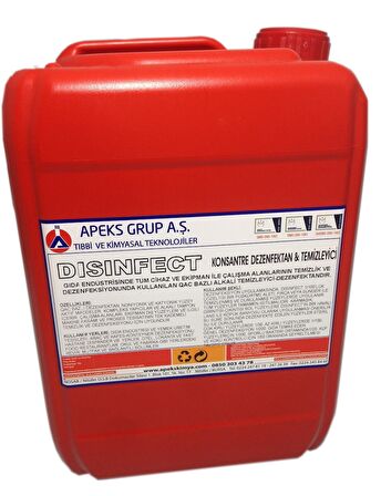 DISINFECT Konsantre Genel Yüzey Temizleyici - 5 Kg