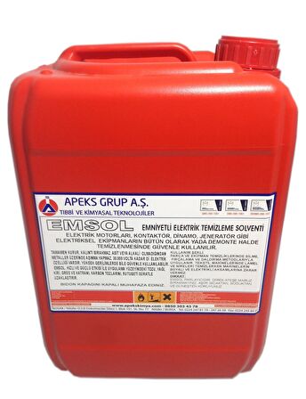 EMSOL Emniyetli Elektrik Motor ve Aksamları Temizleme Solventi - 5 Kg