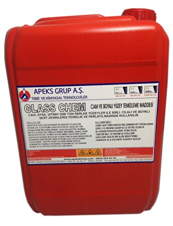 GLASS CHEM Konsantre Cam ve Parlak Yüzey Temizleme Maddesi - 5 Kg