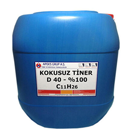 KOKUSUZ TİNER D-40 %100 - 30 Lt