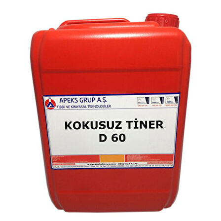 KOKUSUZ TİNER D-60 - 10 Lt