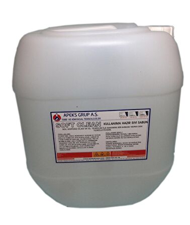 SOFT CLEAN Kullanıma Hazır Güçlü El ve Vücut Temizleme Sıvısı - 30 Kg