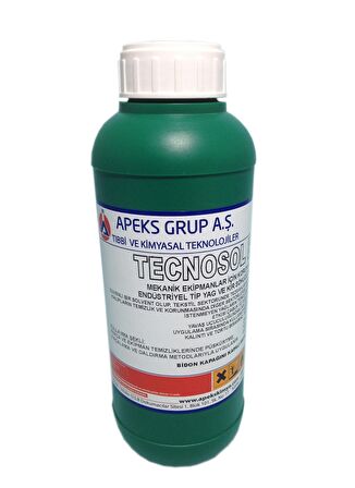 TECNOSOL EXTRA Metal ,Tekstil ,Plastik ve Kalıp Temizleyici ve Koruyucu - 1 Lt