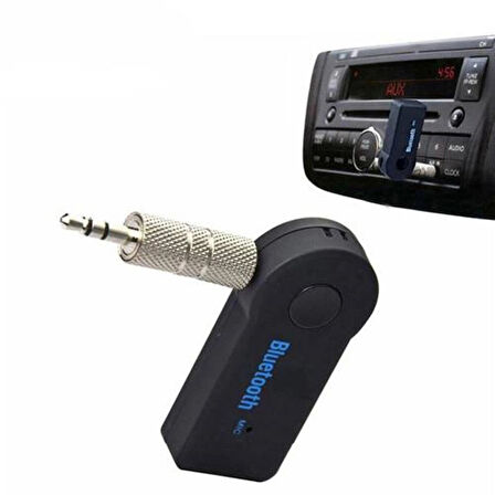 Bluetooth Araç Kiti Aux Şarjlı Transmitter Mikrofonlu Oto Mp3 Çalar Teybe Takılır