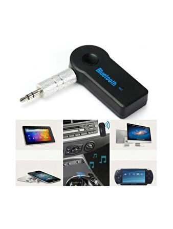 Bluetooth Araç Kiti Aux Şarjlı Transmitter Mikrofonlu Oto Mp3 Çalar Teybe Takılır