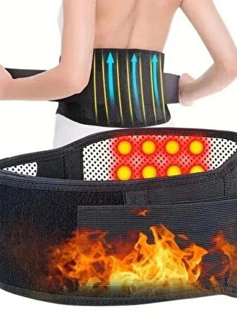 Bel Fitigi Hastalarina Uyumlu Bel Isitici Kaynaslastirici Turmalin Isitici Unisex Korse Konforlu