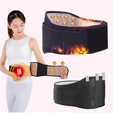 Bel Fitigi Hastalarina Uyumlu Bel Isitici Kaynaslastirici Turmalin Isitici Unisex Korse Konforlu