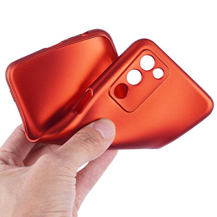 Smcase Oppo A55 5G Kılıf Kamera Korumalı Premier Silikon  Nano Ekran Koruyucu