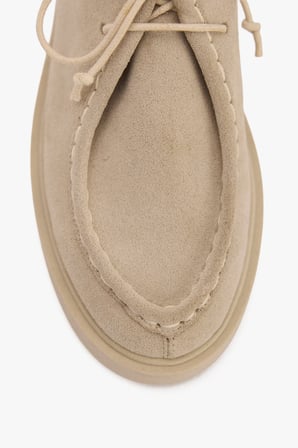 Kadın Deri Günlük Ayakkabı – Bağcıklı Hakiki Süet Loafer