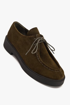 Kadın Deri Günlük Ayakkabı – Bağcıklı Hakiki Süet Loafer