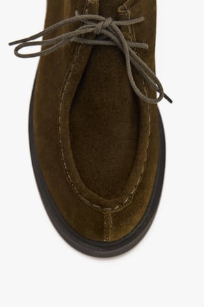 Kadın Deri Günlük Ayakkabı – Bağcıklı Hakiki Süet Loafer