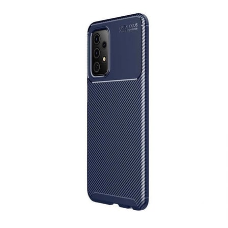 Smcase Samsung Galaxy A52s 5G Kılıf Negro Karbon Dokulu Silikon  Nano Ekran Koruyucu