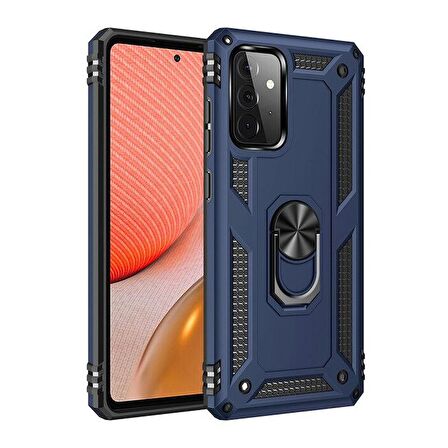 Smcase Samsung Galaxy A52s 5G Kılıf Vega Yüzüklü Tank Silikon