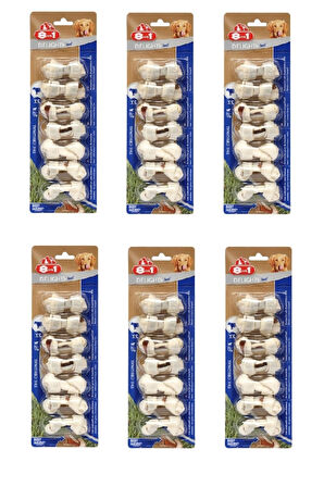 8in1 Delights Bones Biftekli Xs Köpek Ödül Kemiği 7 Li X 6 Adet