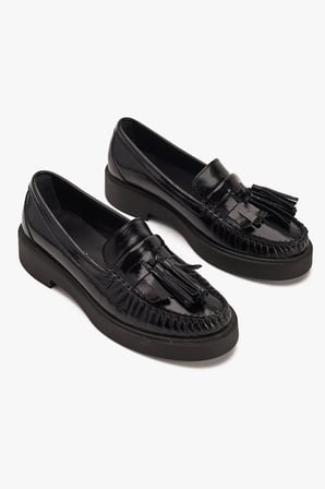 Kadın Hakiki Süet Püsküllü Loafer
