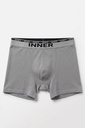 Just Inner Erkek Pamuklu Boxer Kabartma Bel Lastikli İç Giyim Konforu (135001)