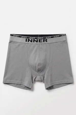 Just Inner Erkek Pamuklu Boxer Kabartma Bel Lastikli İç Giyim Konforu (135001)