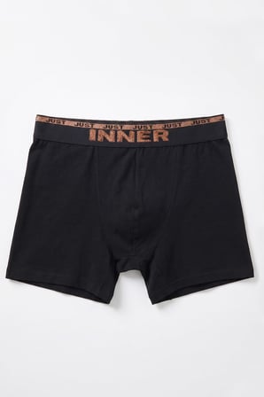 Just Inner Erkek Pamuklu Boxer Kabartma Bel Lastikli İç Giyim Konforu (135001)
