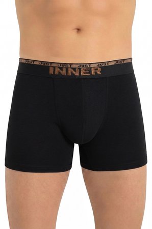 Just Inner Erkek Pamuklu Boxer Kabartma Bel Lastikli İç Giyim Konforu (135001)