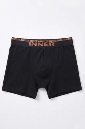 Just Inner Erkek Pamuklu Boxer Kabartma Bel Lastikli İç Giyim Konforu (135001)