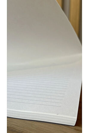 A4 Çizgili Spiralli Defter, A4 Boyut (21cm x 29.7cm), 60 Yaprak, 90gr. Ivory, Şeffa PVC Kapak