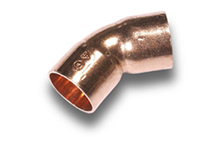 BAKIR 22 MM AÇIK 45 AÇIK DİRSEK