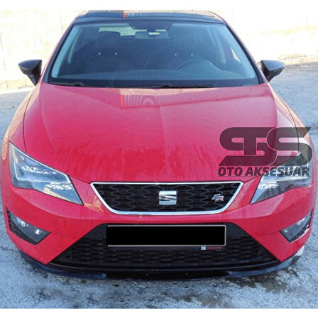 Seat Leon mk3 Cupra R Uyumlu Ön Lip Mat Siyah Ön Tampon Lip