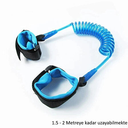 HpyTech Kaybolmayı Engelleyen Çocuk Bilekliği  Kilitli ve Esnek Halatlı Model Anti-Kayıp Emniyet Halatı